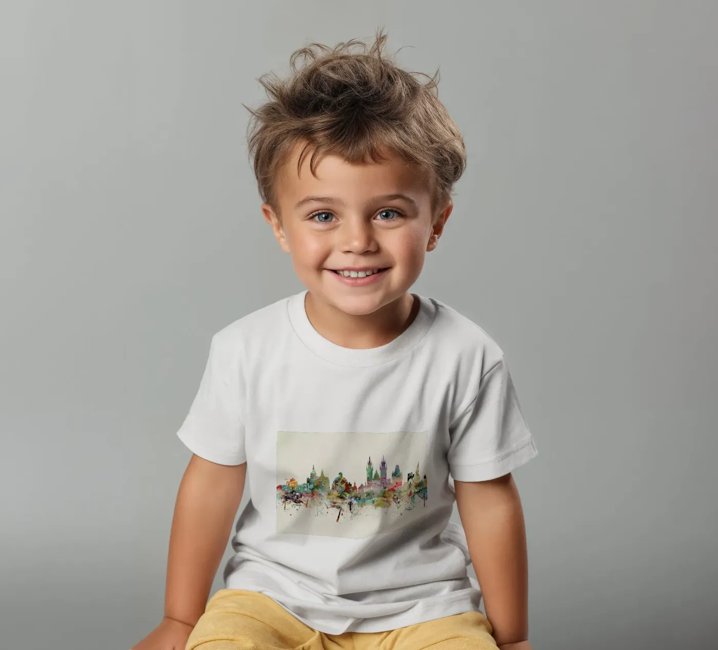Prague t-shirt bambini da Brian Buckley