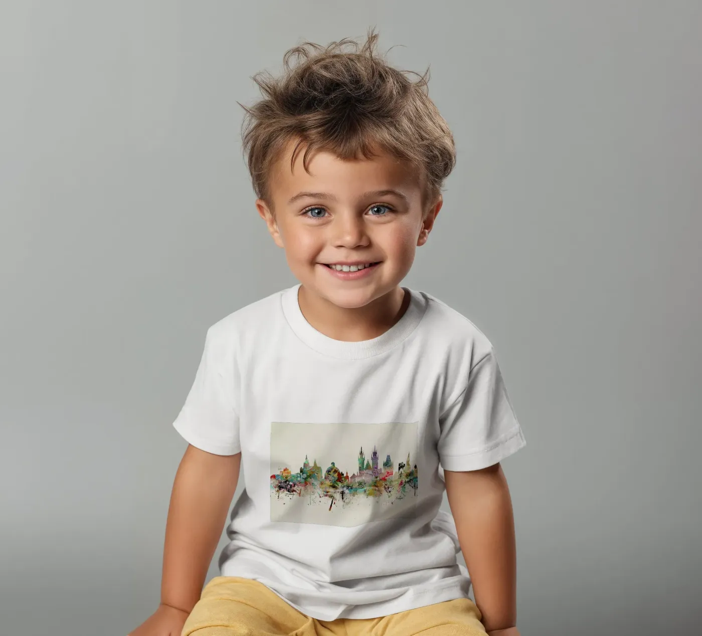 Prague t-shirt bambini da Brian Buckley