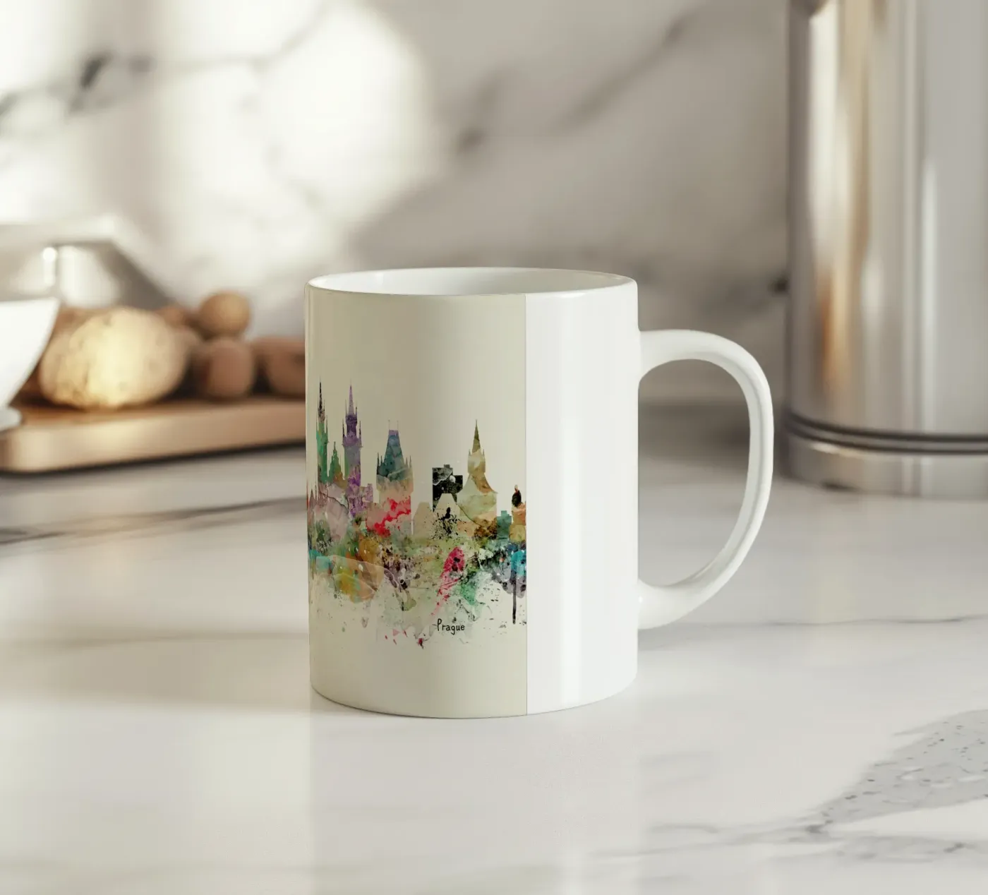 Prague ceramic mug by Brian Buckley