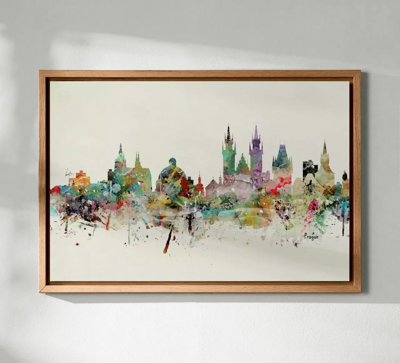 Prague canvas met Baklijst van Brian Buckley