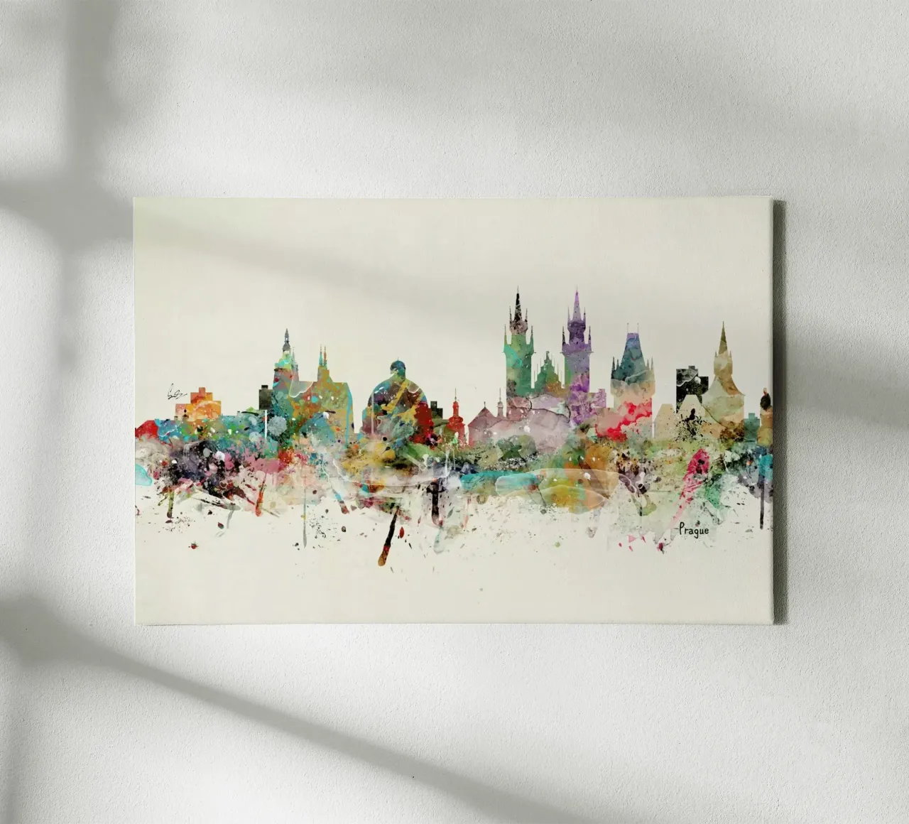 Prague canvas met Baklijst van Brian Buckley