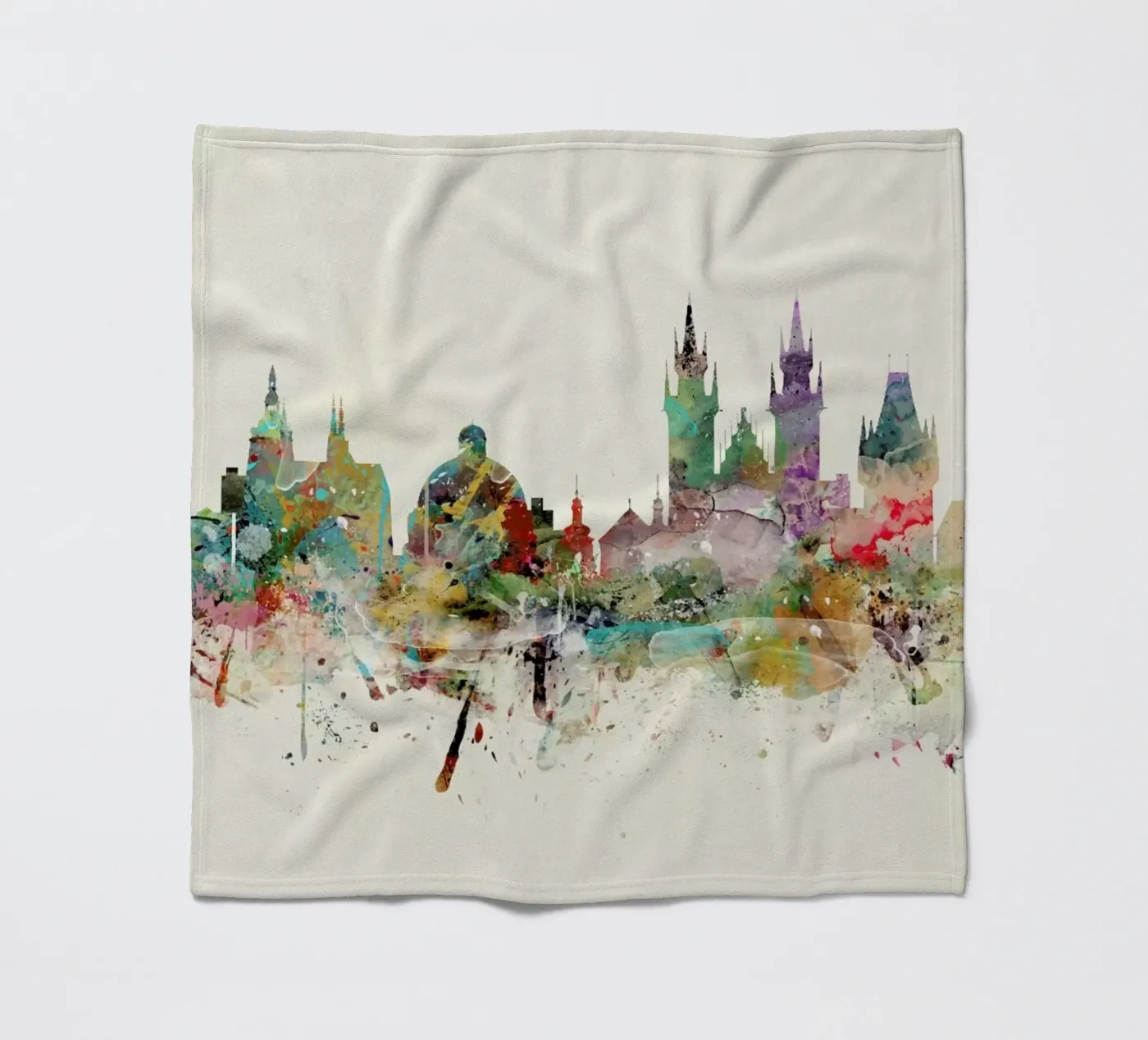 Prague Fleecedecke von Brian Buckley