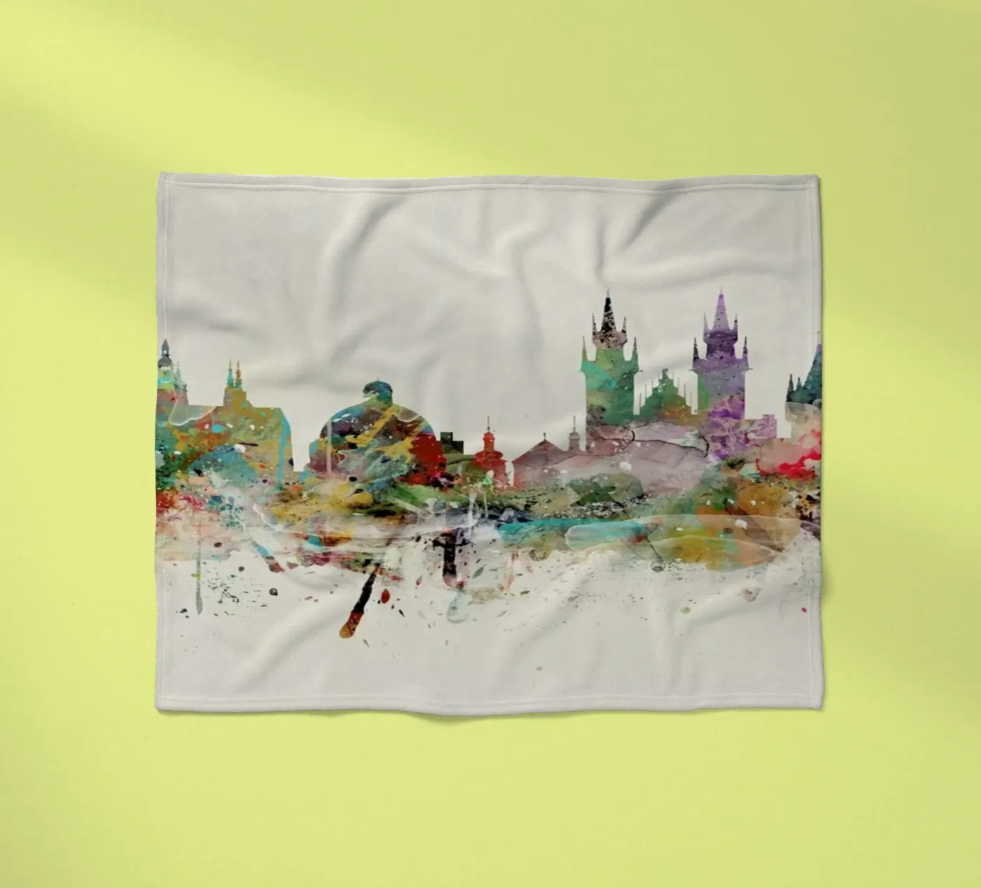 Prague Fleecedecke von Brian Buckley