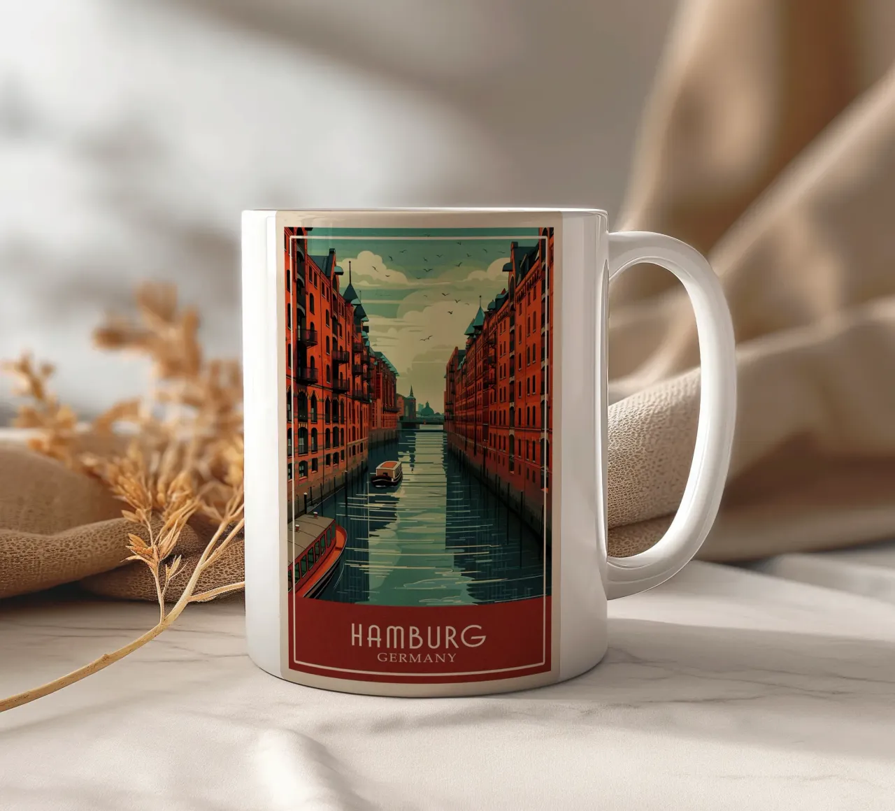 Hamburg Germany tazza in ceramica da Travelstudio