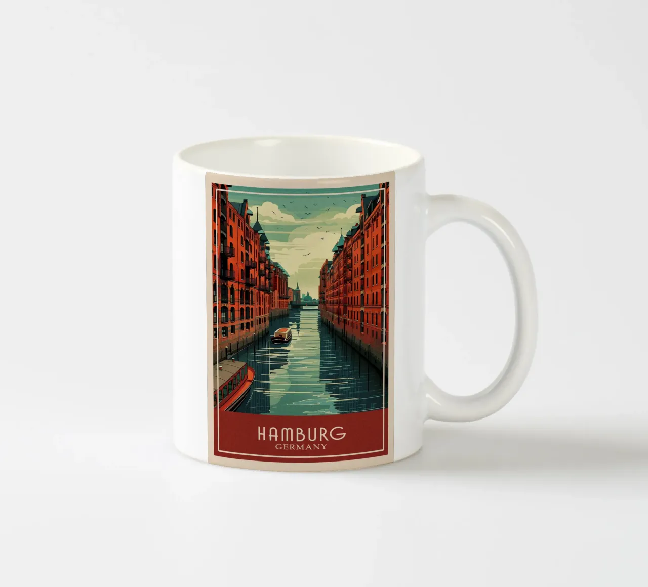 Hamburg Germany tazza in ceramica da Travelstudio