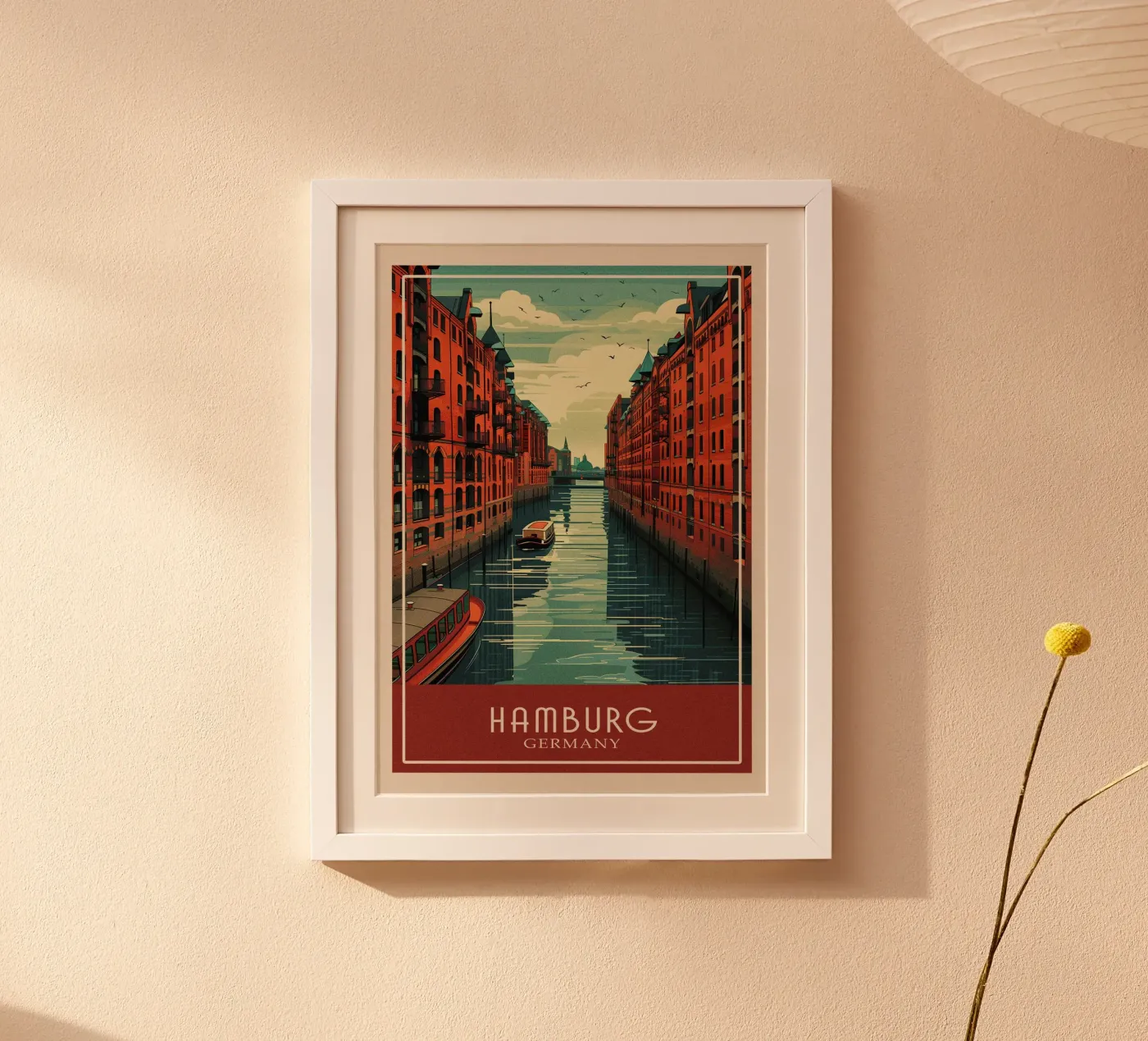 Hamburg Germany poster da Travelstudio