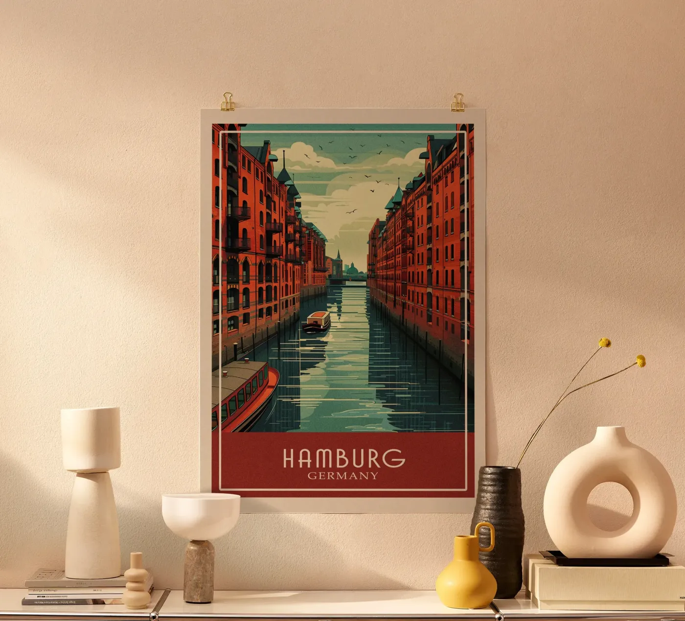 Hamburg Germany poster da Travelstudio
