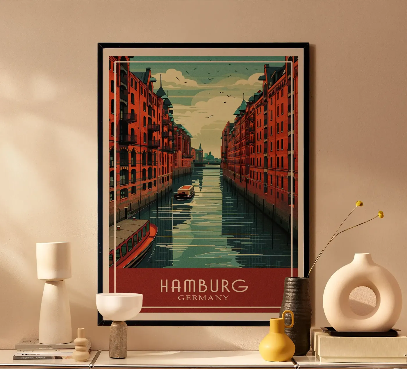 Hamburg Germany poster da Travelstudio