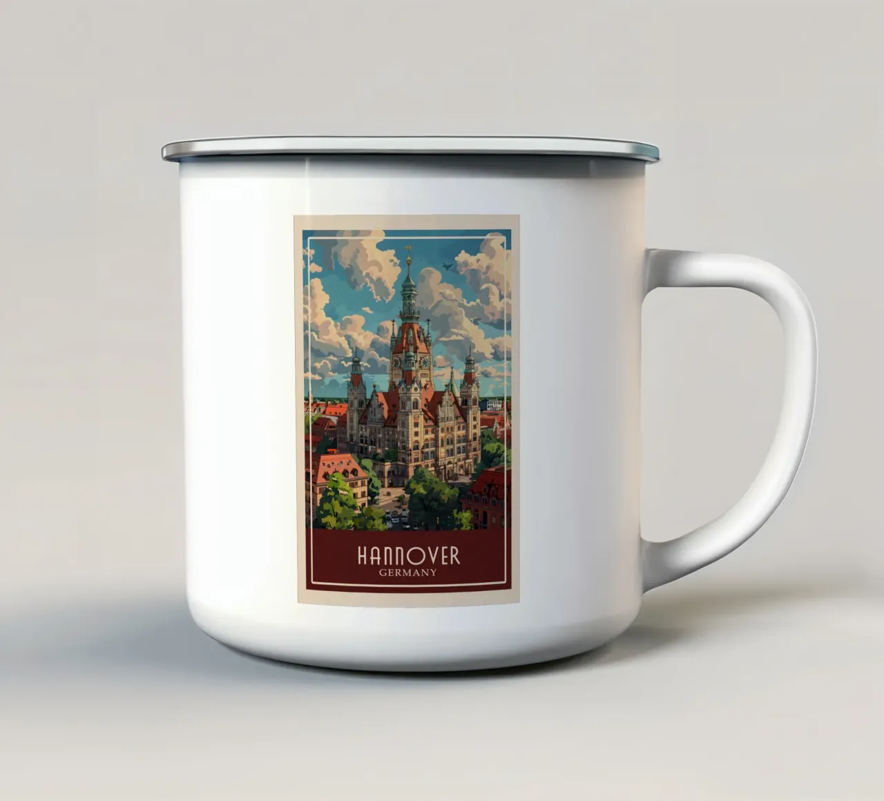 Hannover tazza in smalto da Travelstudio