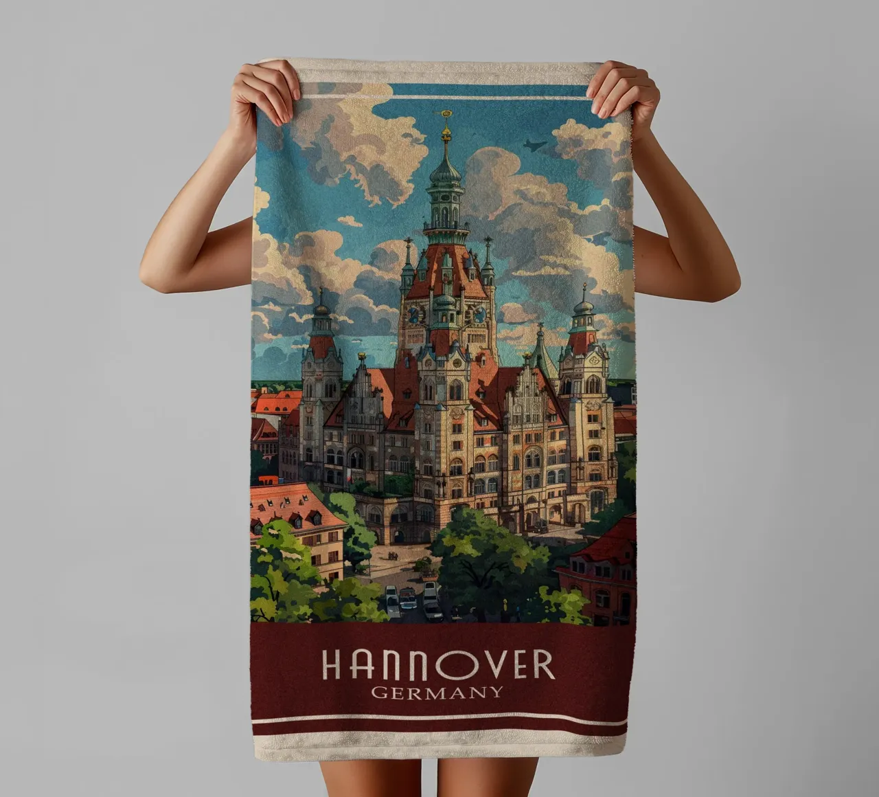 Hannover asciugamano da bagno da Travelstudio