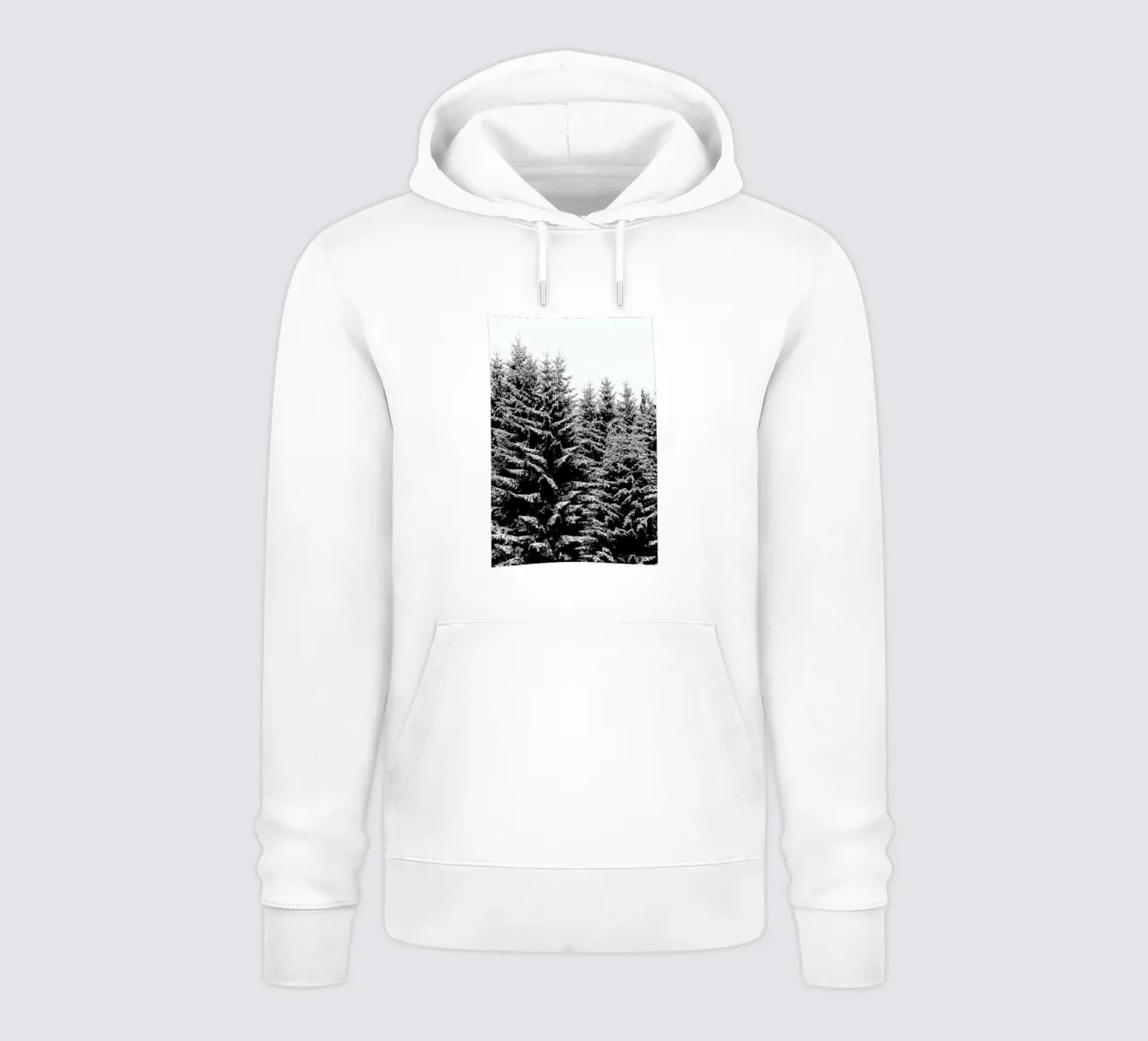 Snowy Christmas Trees felpa con cappuccio da Studio Nahili