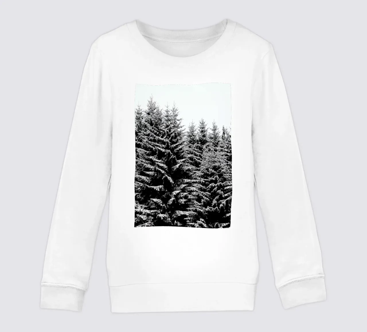 Snowy Christmas Trees felpa bambino da Studio Nahili