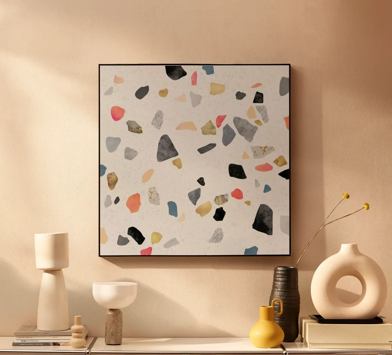 Terrazzo Treasure acrylic glass by Elisabeth Fredriksson