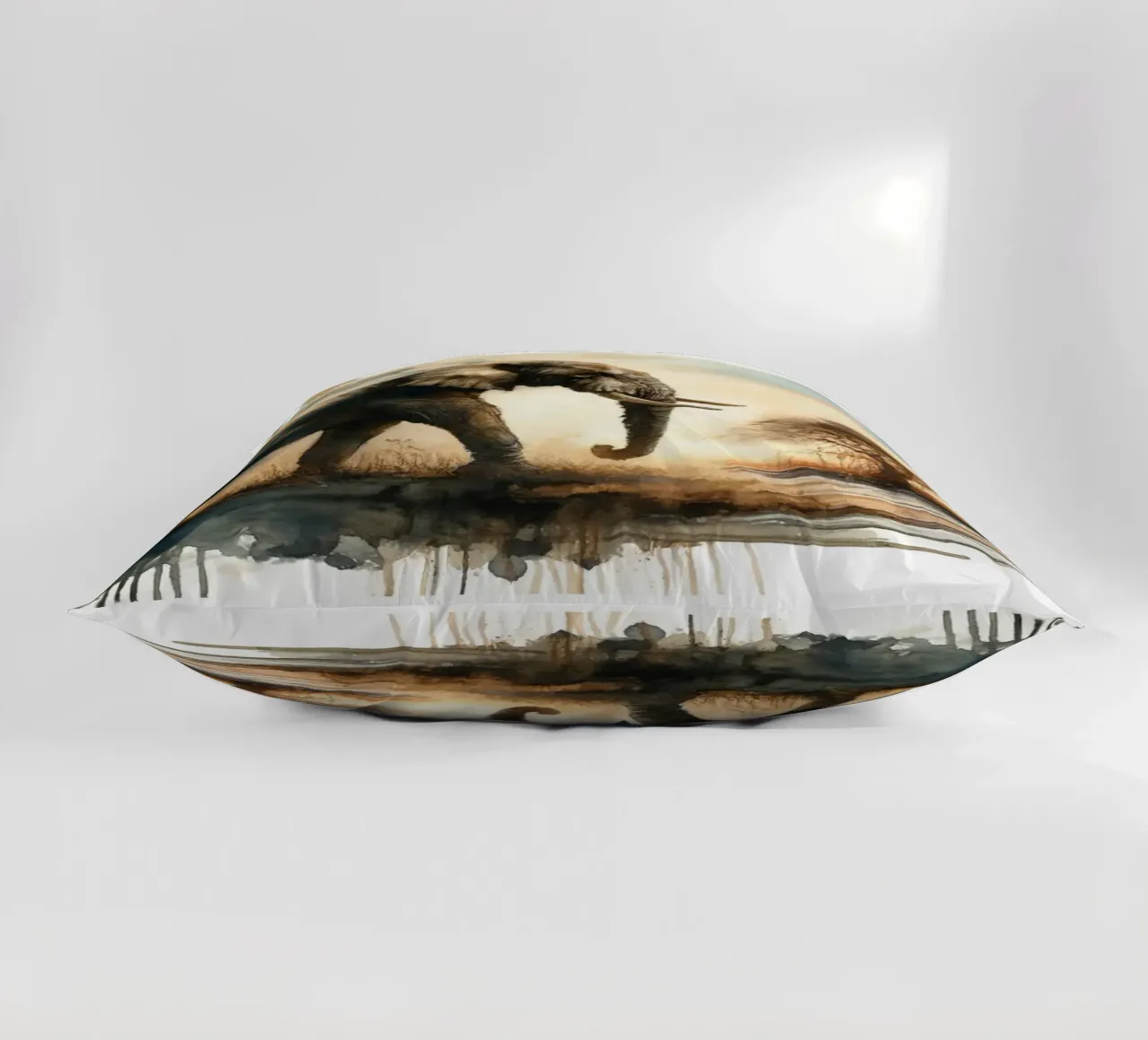 A Solemn Journey Toward Rest decorative cushion by Chromatic Fusion Studio
