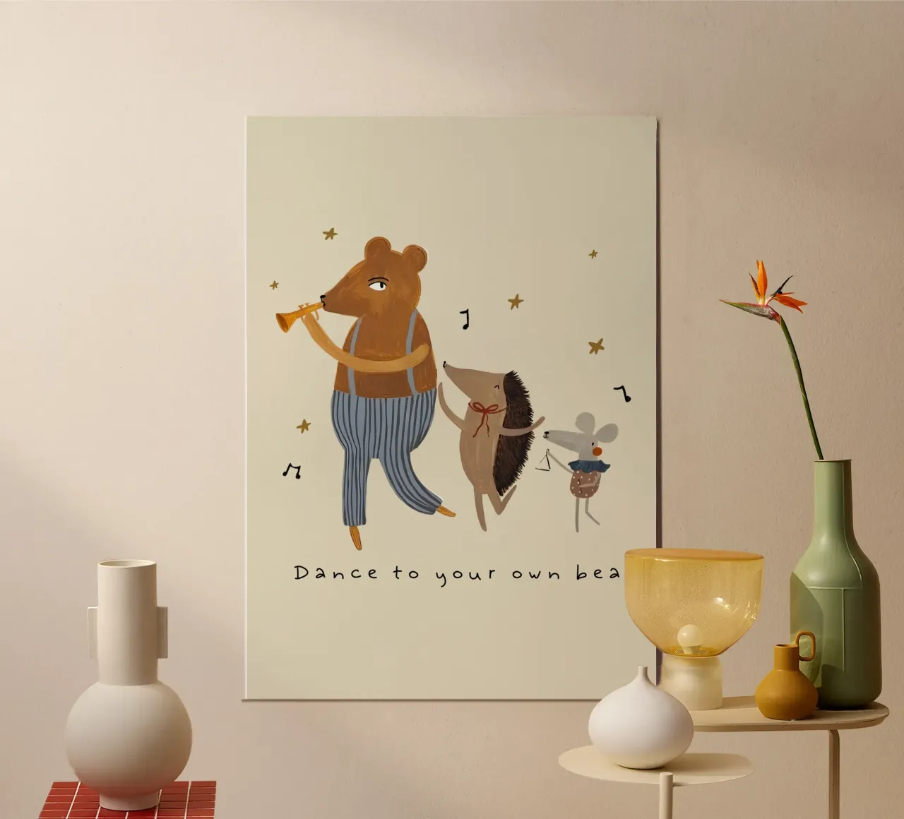 Il tuo ritmo, la tua strada poster con telaio in plastica da KidzStudio