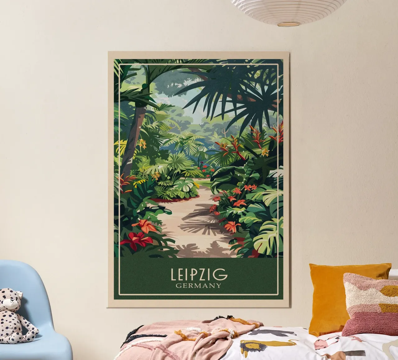 Leipzig Germany poster da Travelstudio