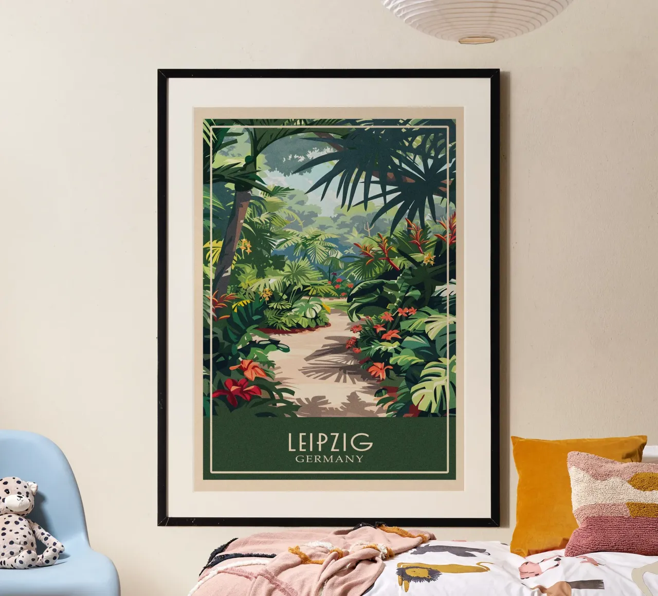 Leipzig Germany poster da Travelstudio