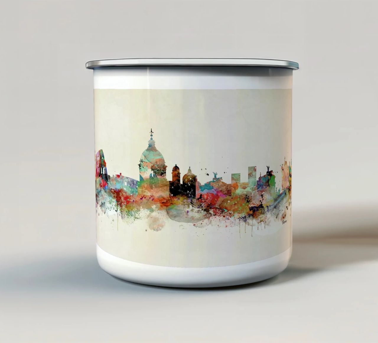 Rome tazza in smalto da Brian Buckley