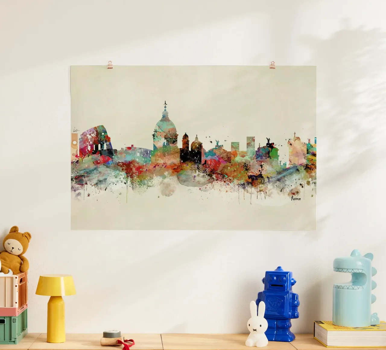 Rome poster con telaio in plastica da Brian Buckley