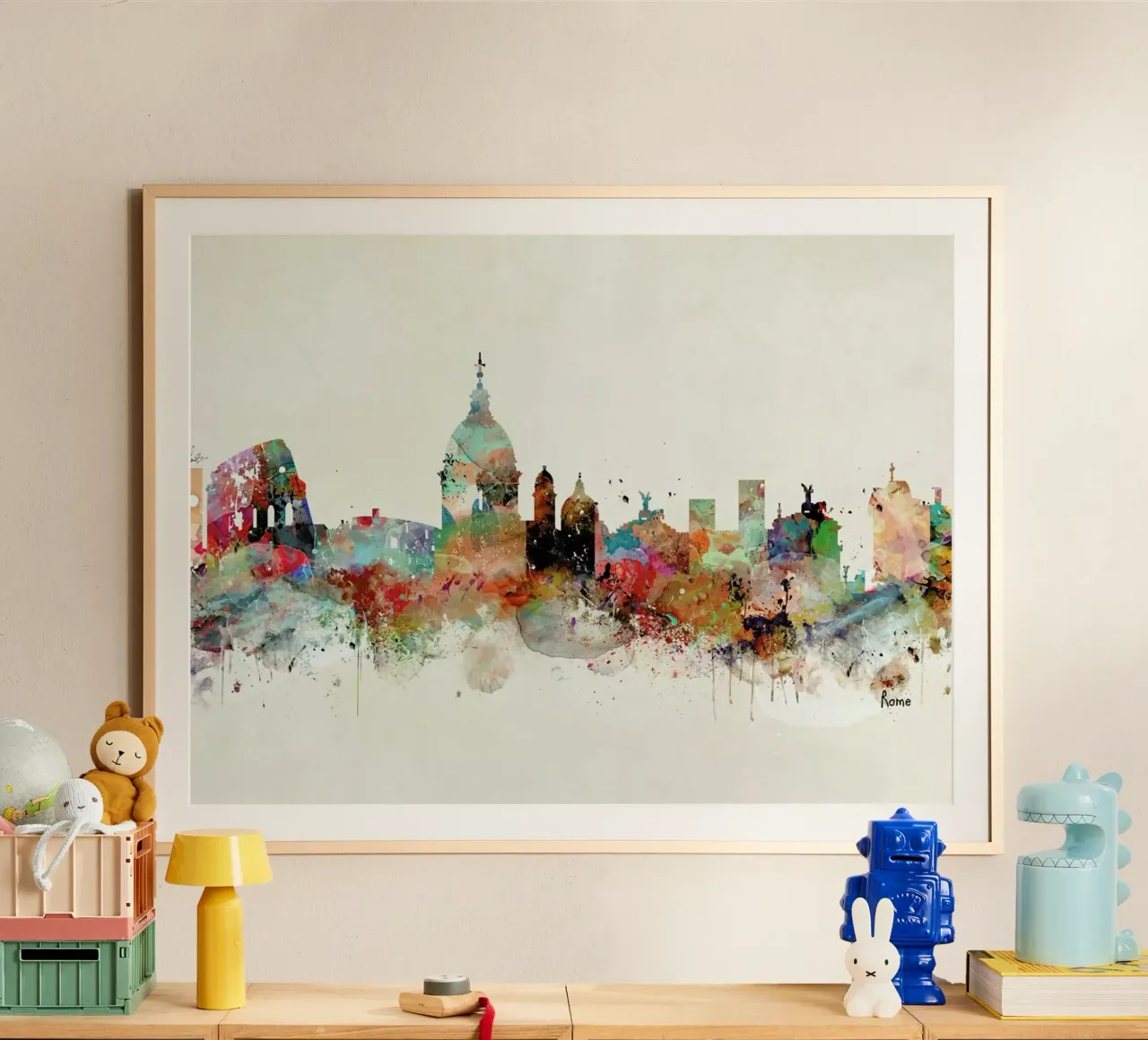 Rome poster con telaio in plastica da Brian Buckley