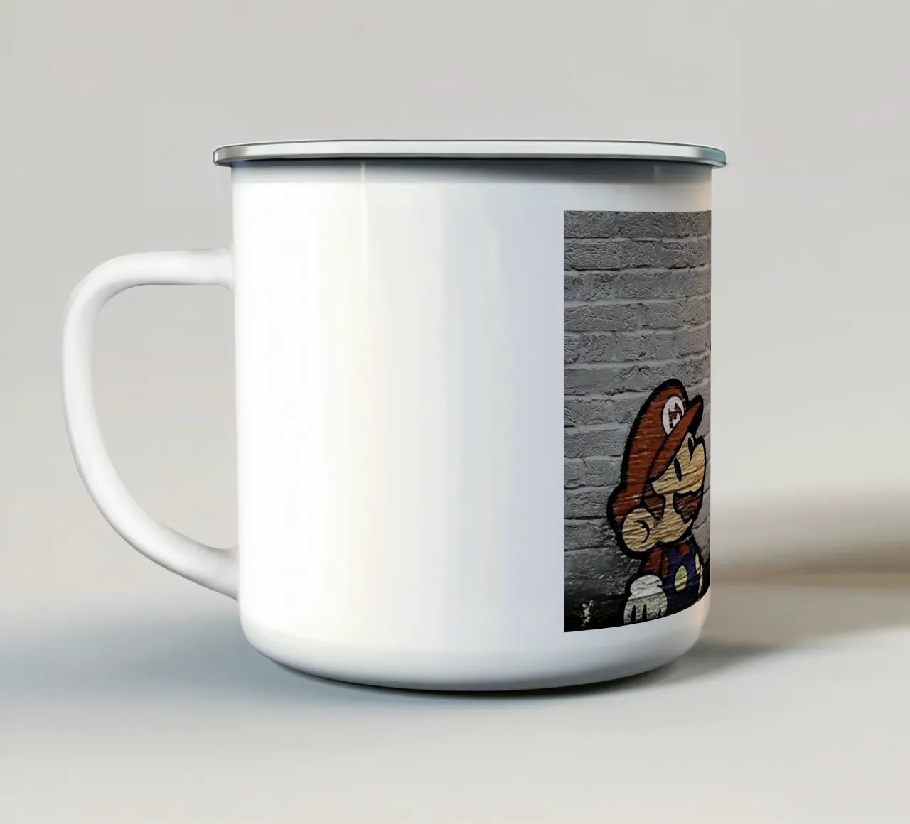 banksy tazza in smalto da 🎁 ARTVI-SHOP