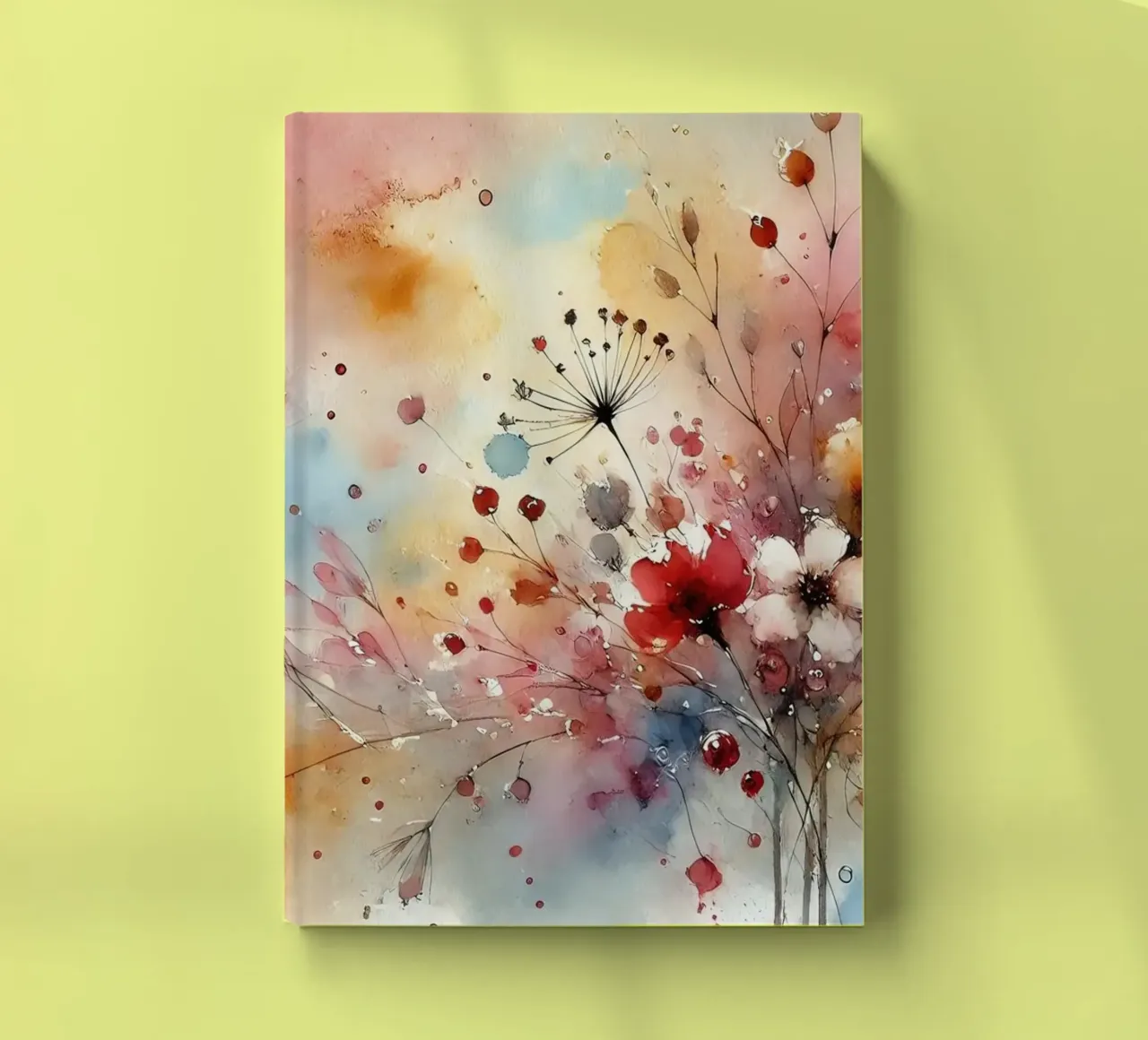 Abstrakte florale Gelassenheit Notizbuch von Chromatic Fusion Studio