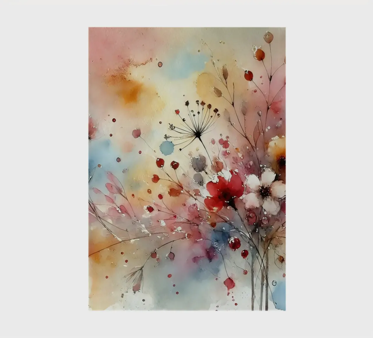 Abstrakte florale Gelassenheit Notizbuch von Chromatic Fusion Studio