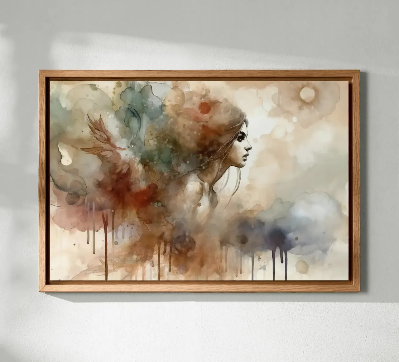 Abstracte Muze canvas met Baklijst van Chromatic Fusion Studio