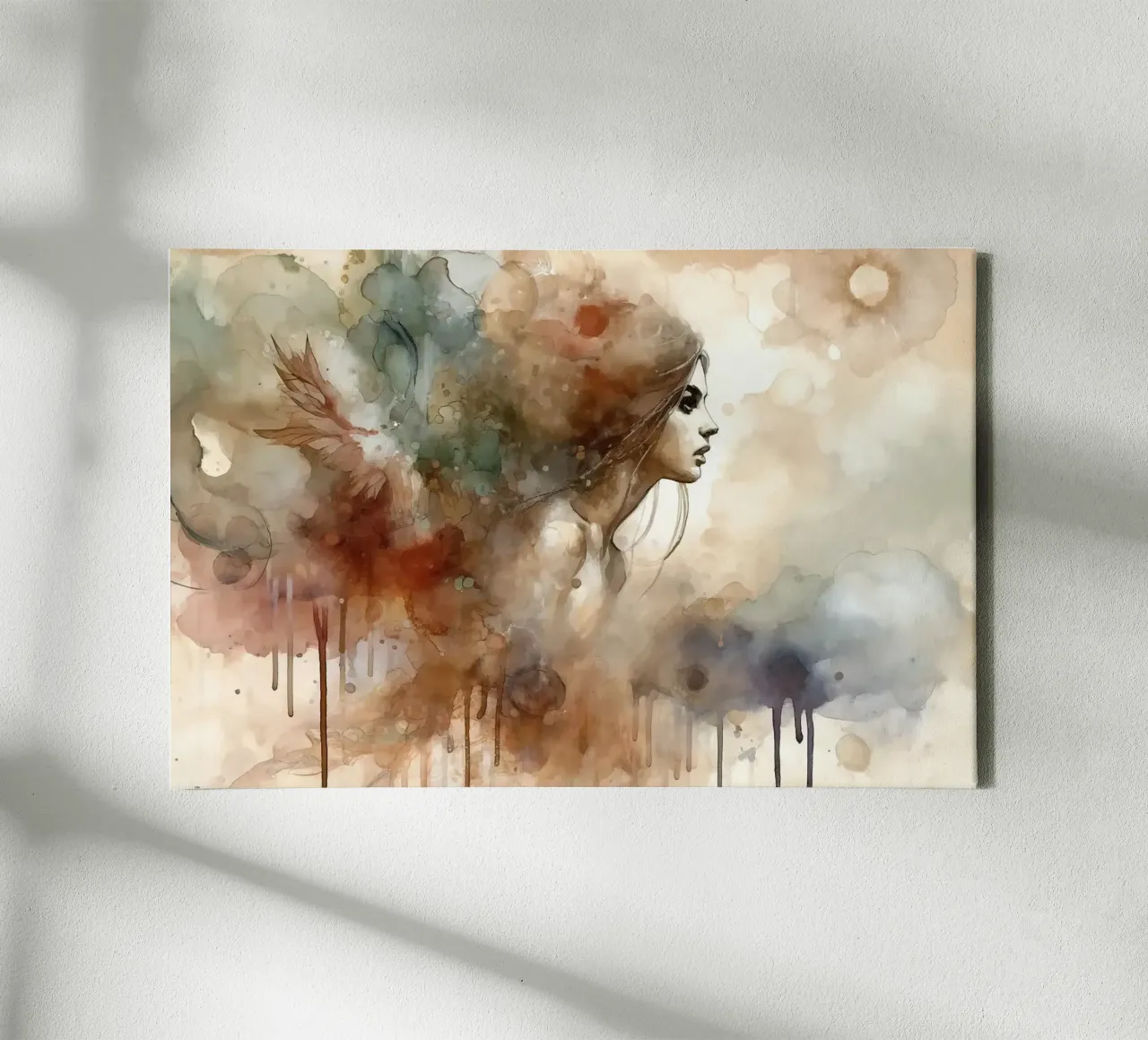 Abstracte Muze canvas met Baklijst van Chromatic Fusion Studio