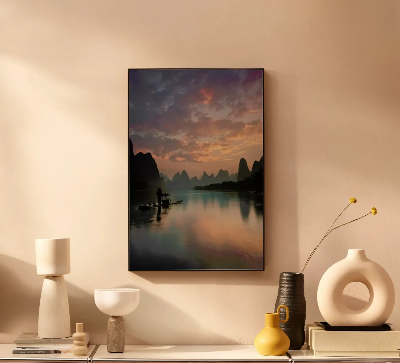 Li River Sunrise - Yan Zhang alluminio dibond da Pictufy