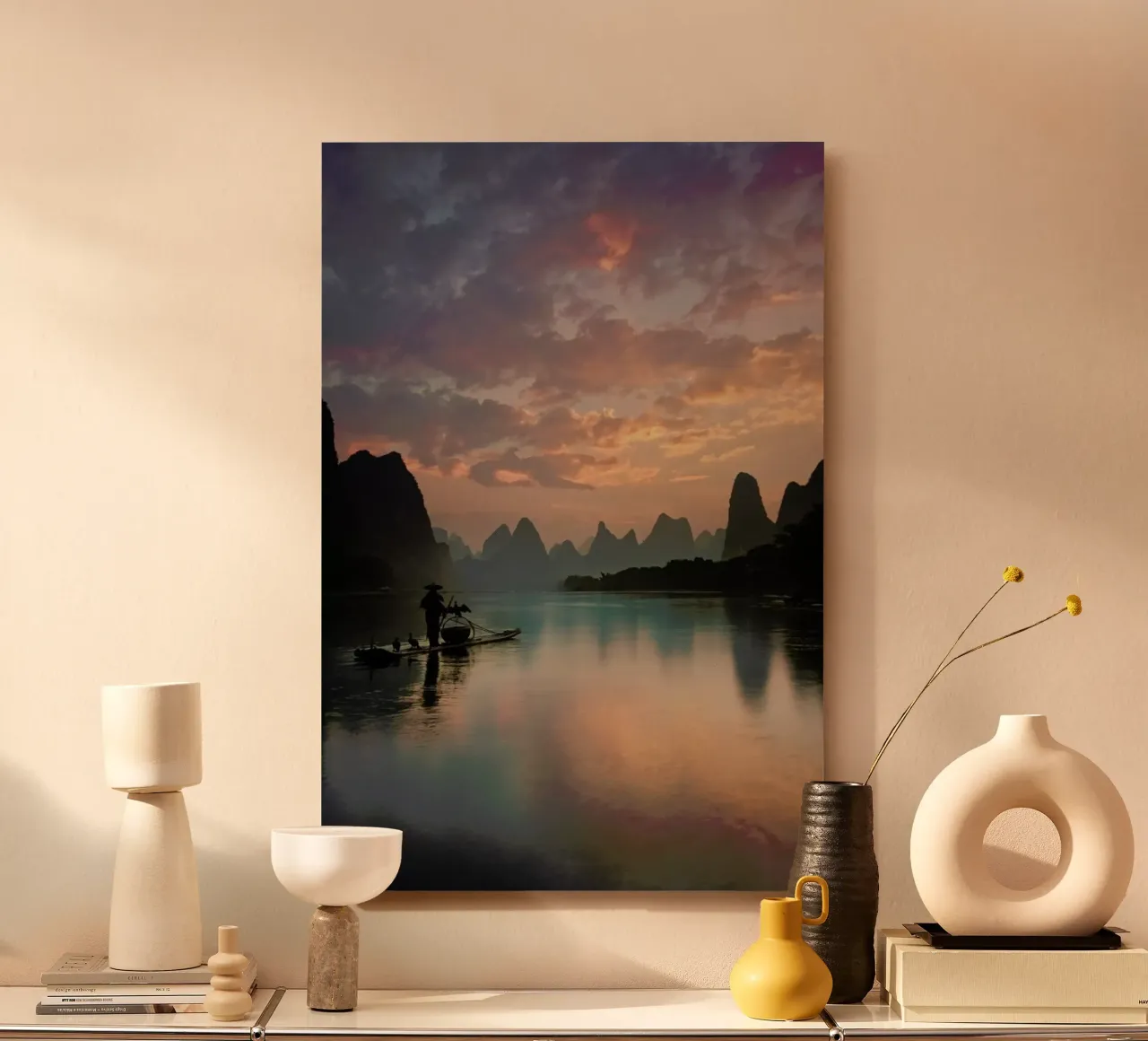 Li River Sunrise - Yan Zhang alluminio dibond da Pictufy