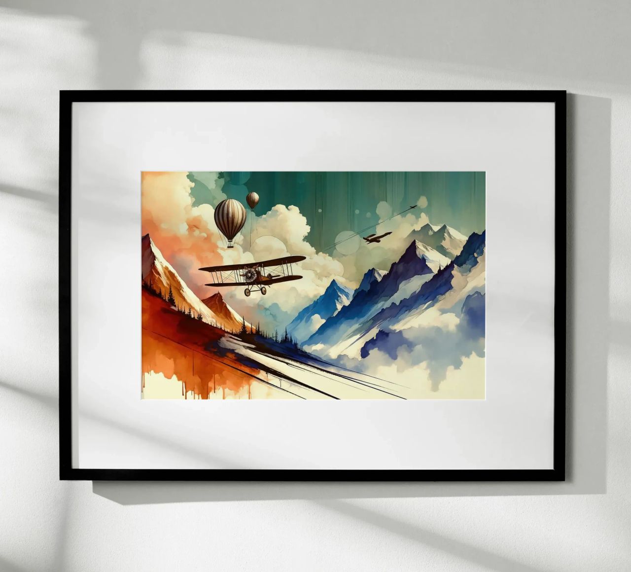 Aerial Adventure Bliss poster by Chromatic Fusion Studio