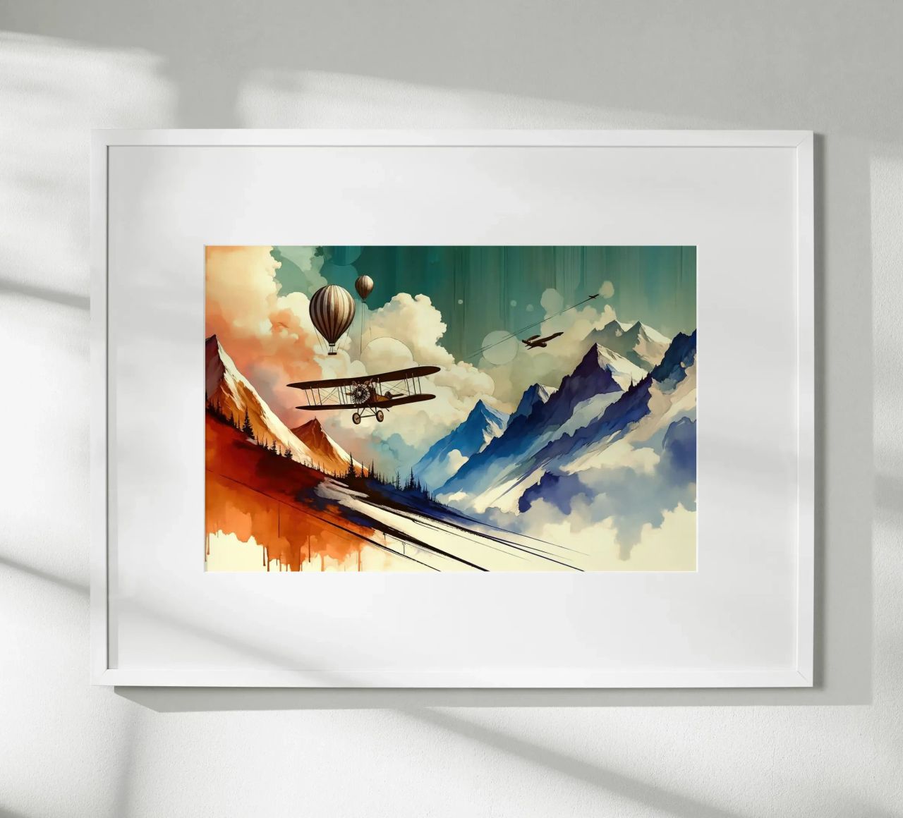 Aerial Adventure Bliss poster by Chromatic Fusion Studio