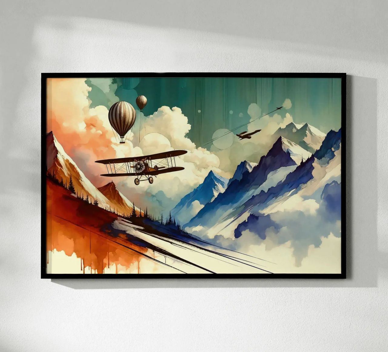Aerial Adventure Bliss poster by Chromatic Fusion Studio