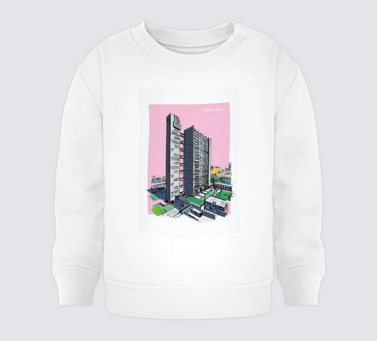Balfron Tower felpa neonato da Rocket68