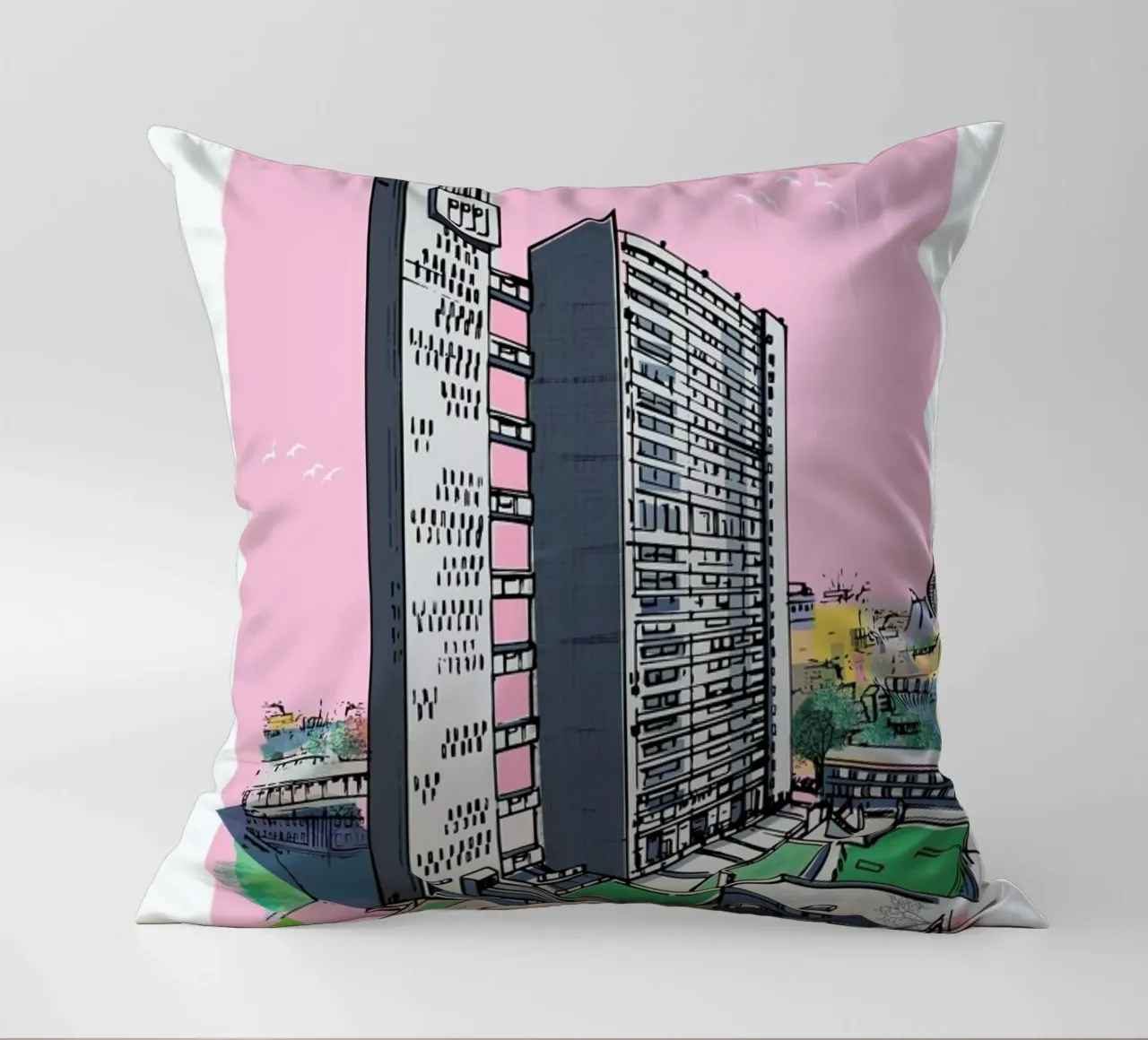 Balfron Tower cuscino da Rocket68