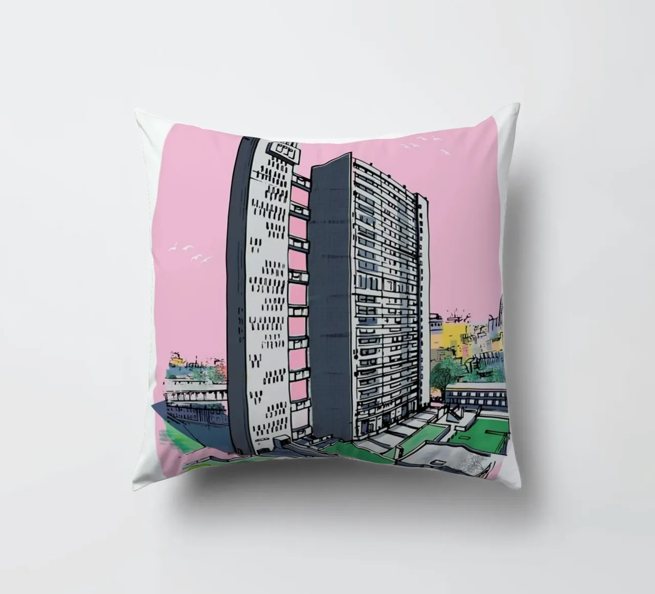 Balfron Tower cuscino da Rocket68