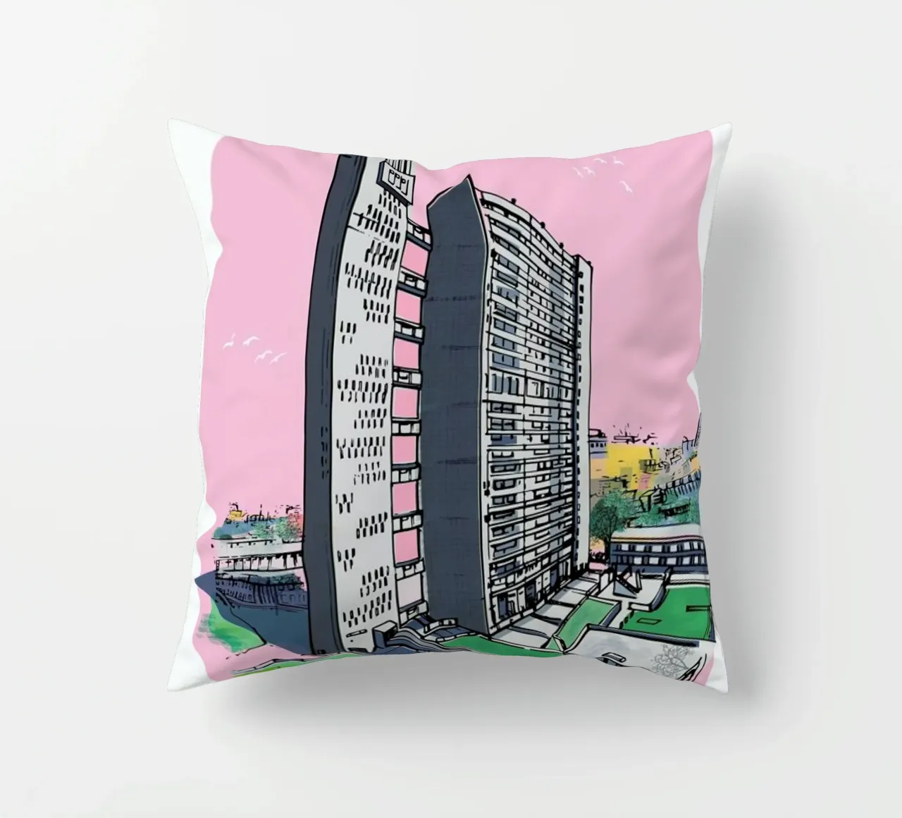 Balfron Tower cuscino da Rocket68
