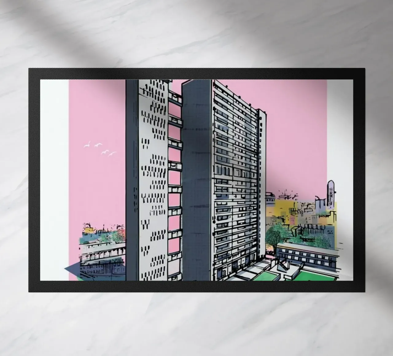 Balfron Tower deurmat van Rocket68