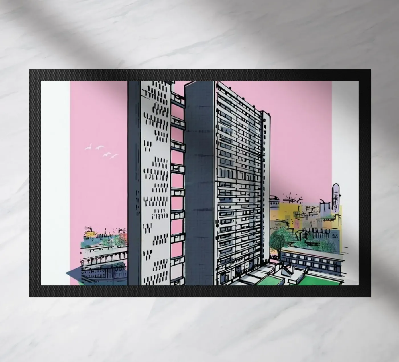 Balfron Tower doormat by Rocket68