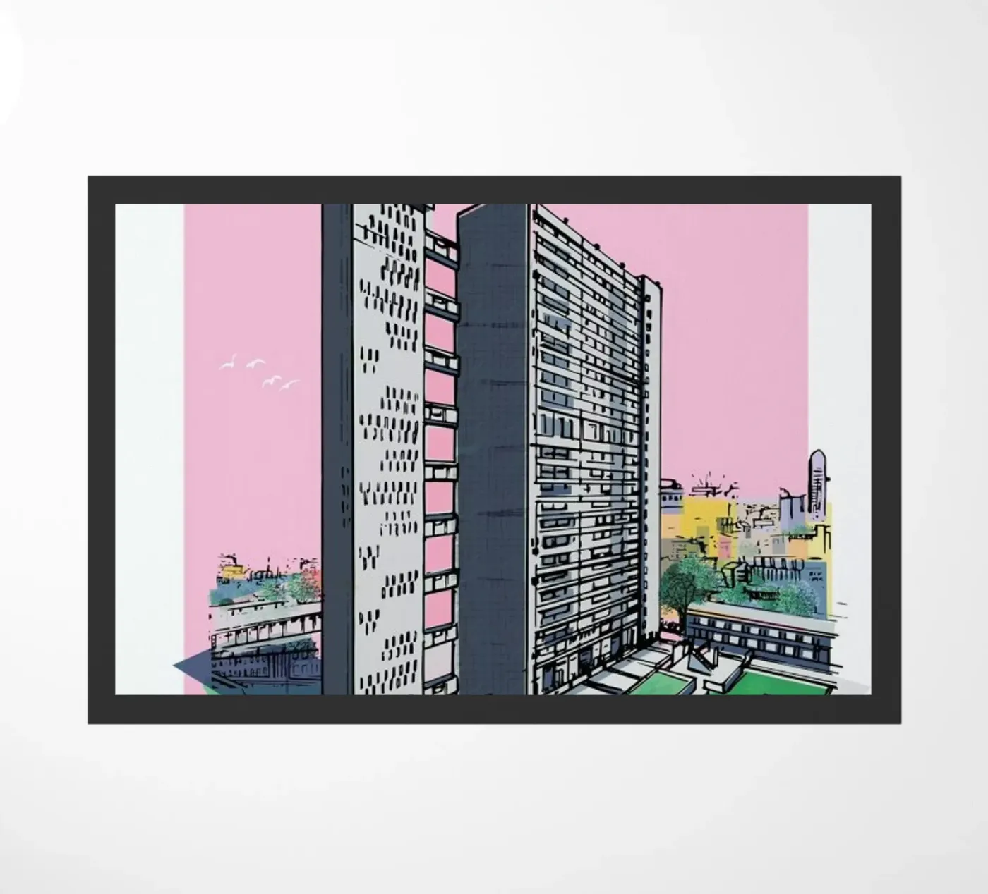 Balfron Tower doormat by Rocket68