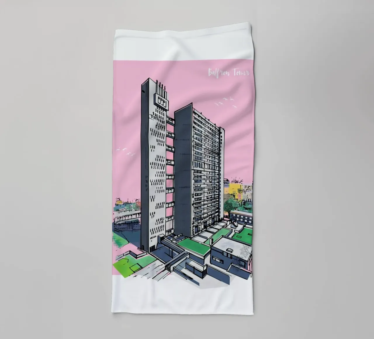 Balfron Tower asciugamano da bagno da Rocket68