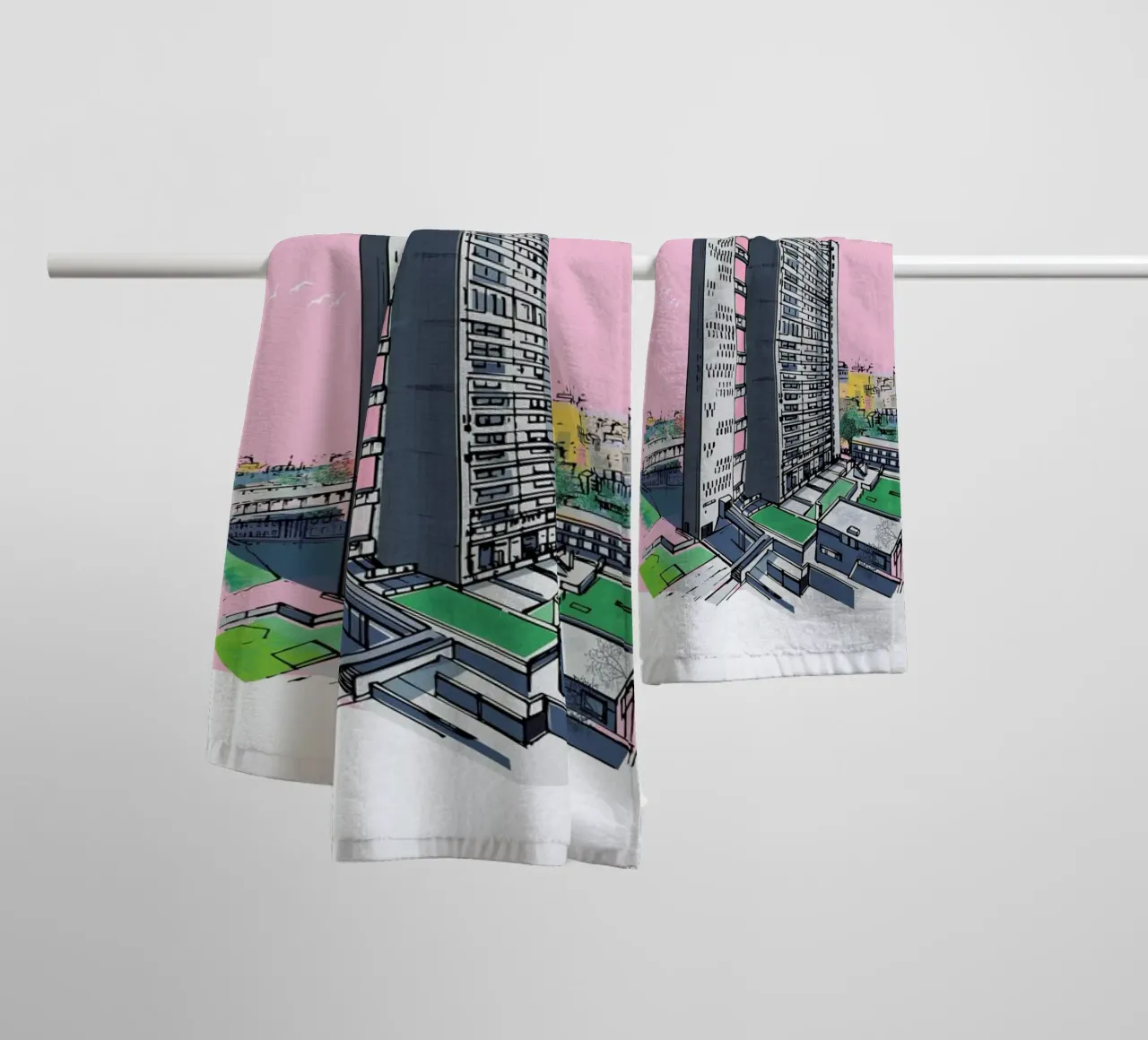 Balfron Tower asciugamano da bagno da Rocket68