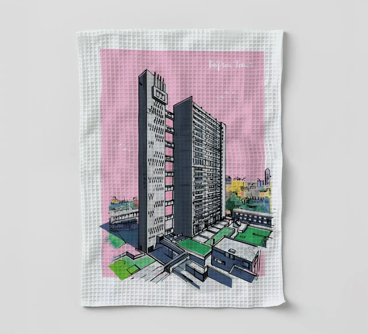 Balfron Tower canovaccio da cucina da Rocket68