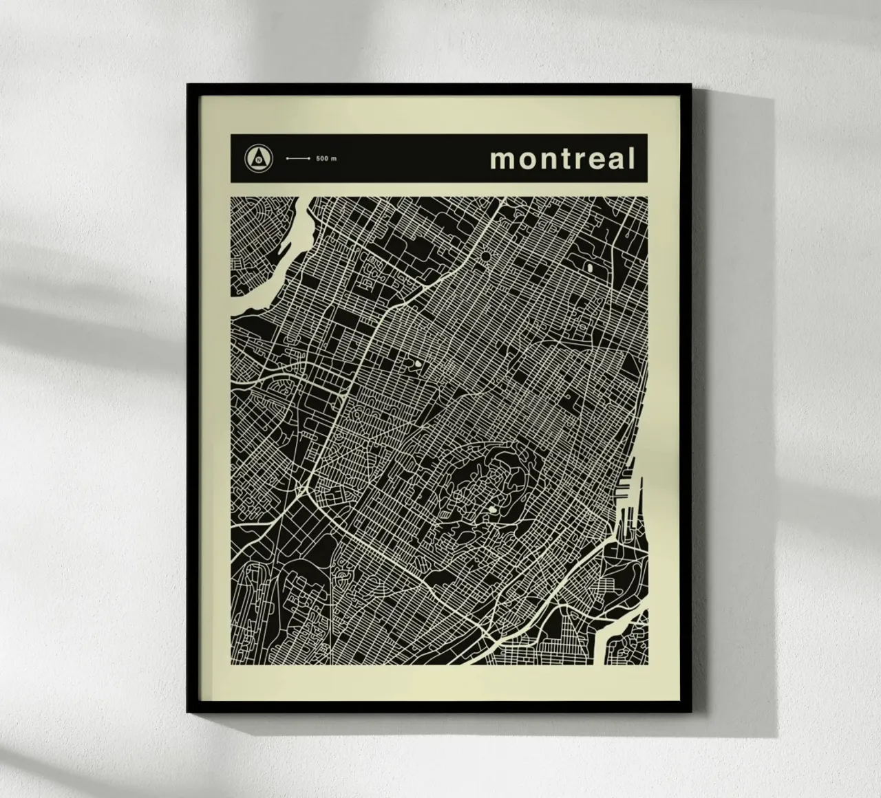 Mappa di Montreal poster da Jazzberry Blue