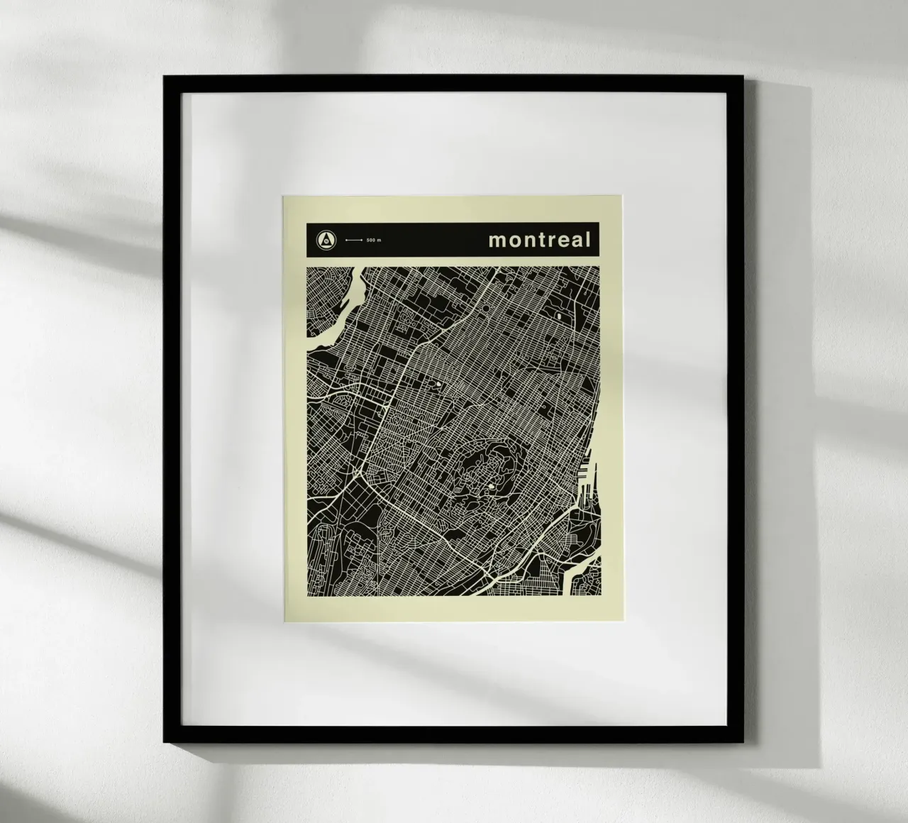Mappa di Montreal poster da Jazzberry Blue