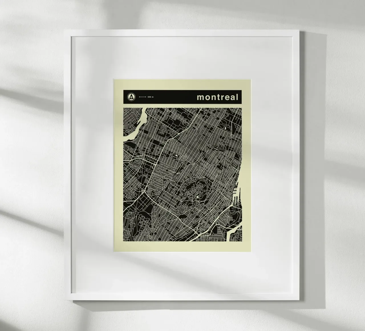 Mappa di Montreal poster da Jazzberry Blue