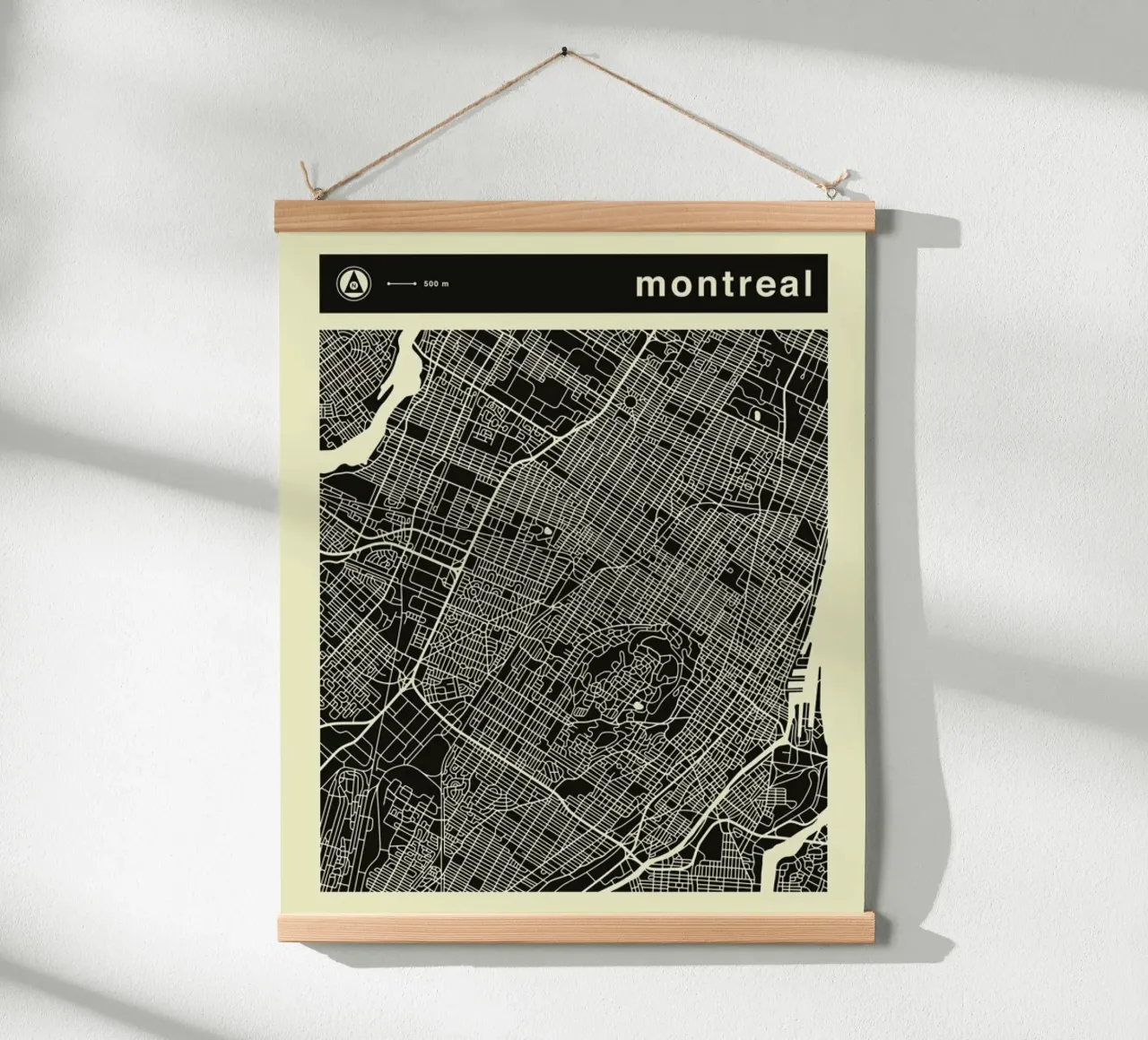 Mappa di Montreal poster da Jazzberry Blue