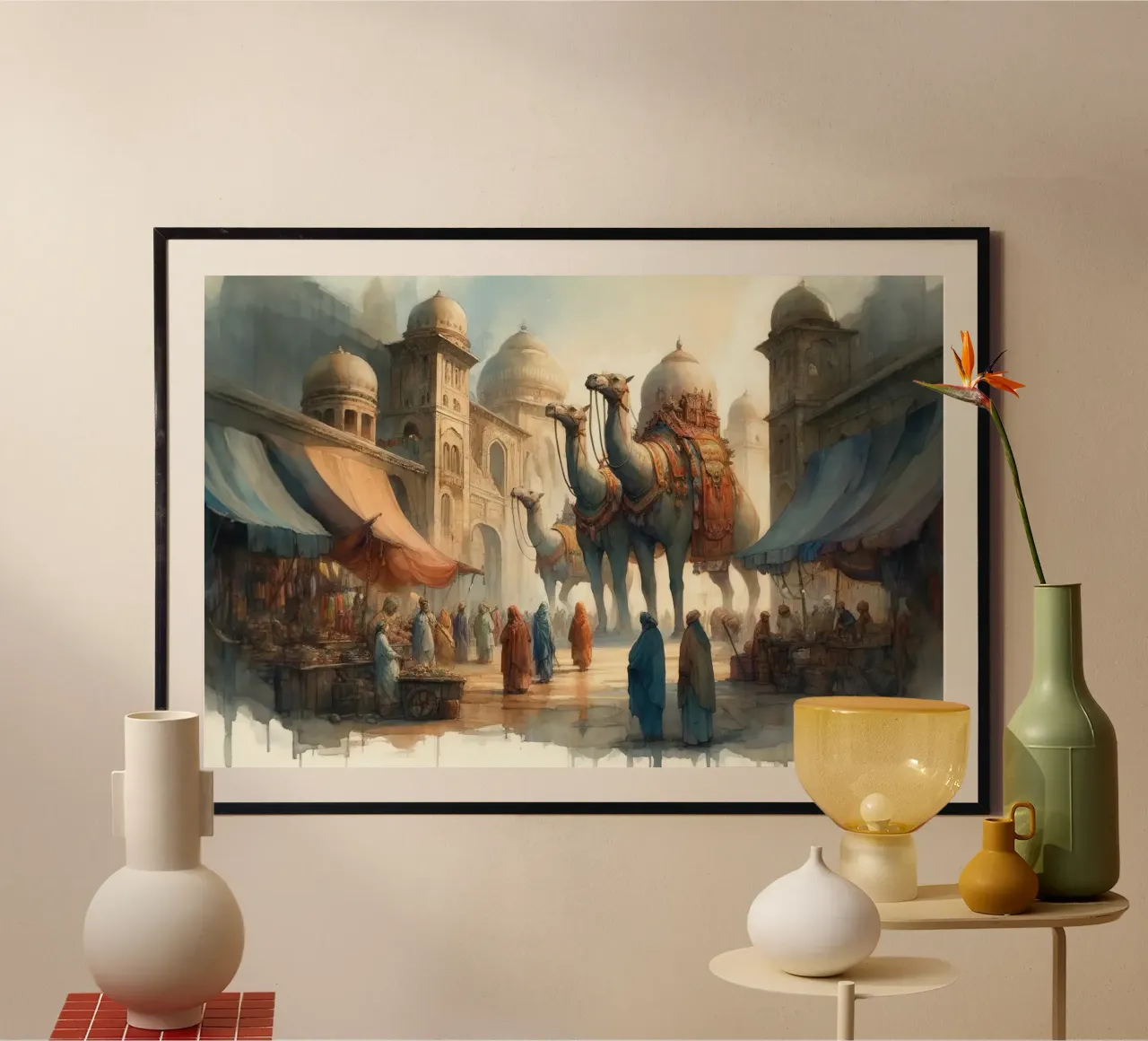 Ancient Marketplace Rhythms and Beasts hahnemühle by Chromatic Fusion Studio