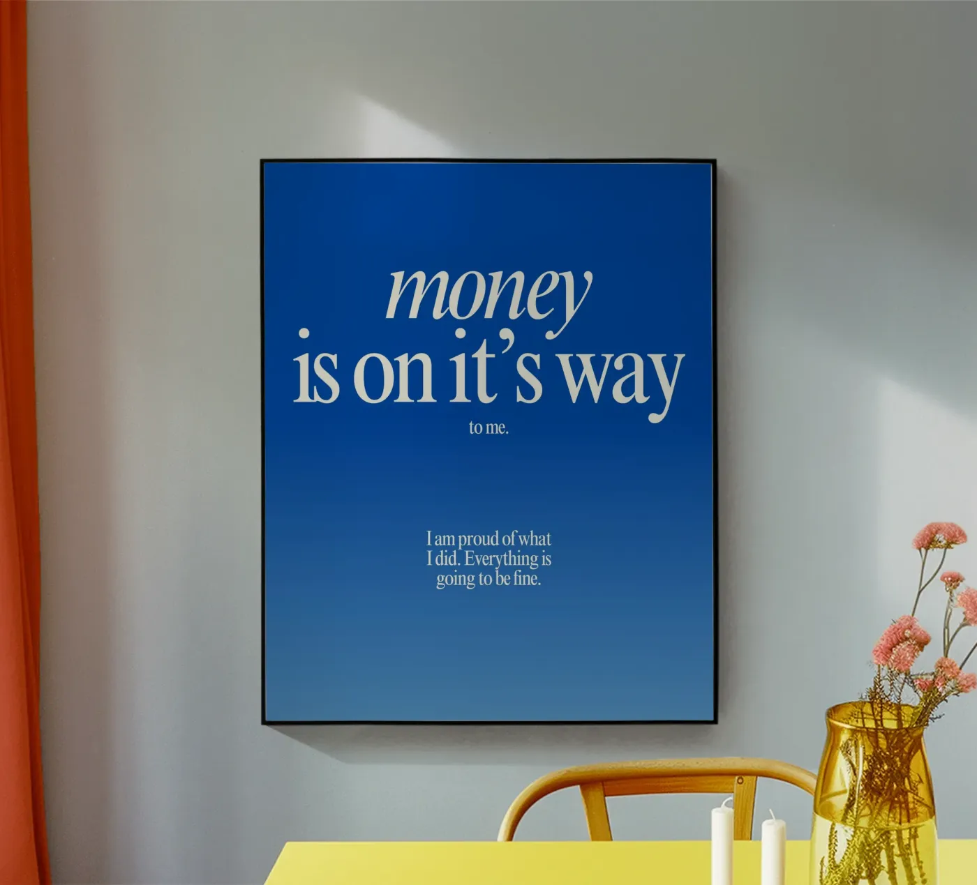 money Acryl-Glas von pixelflow